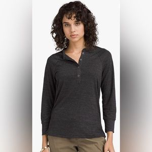 prAna Cozy Up Henley 3/4 length sleeve